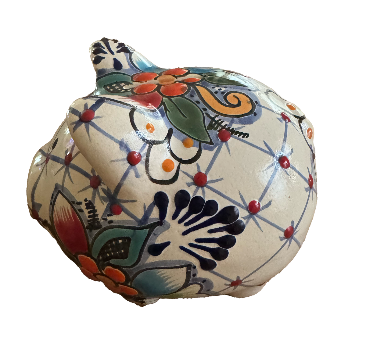 Talavera Piggy Bank - Hand-Painted Ceramic Art