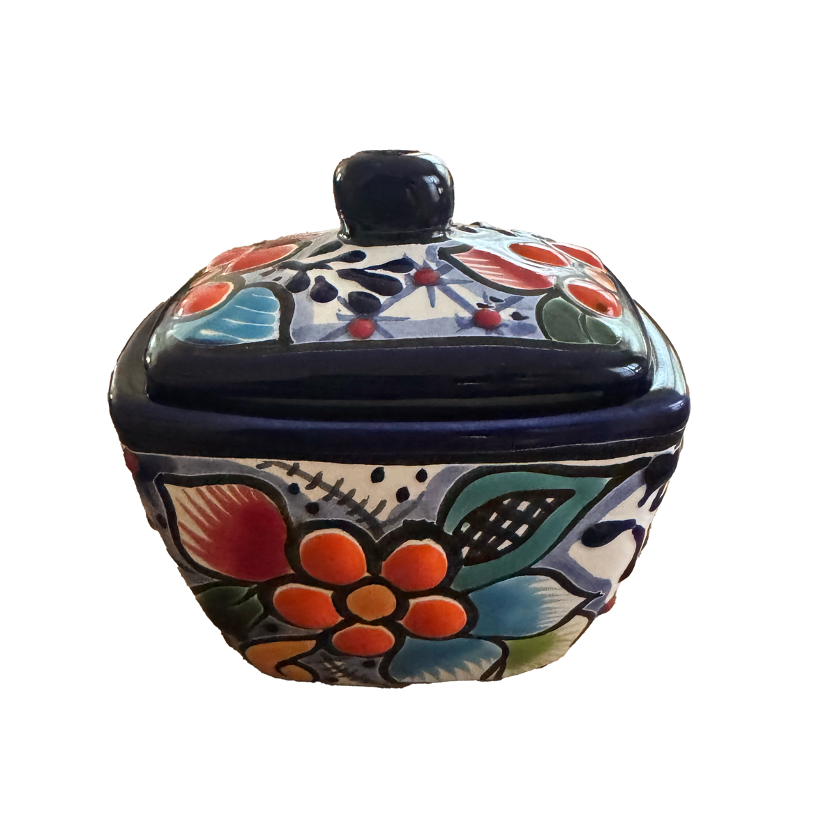 Talavera Rectangle Candle Jar