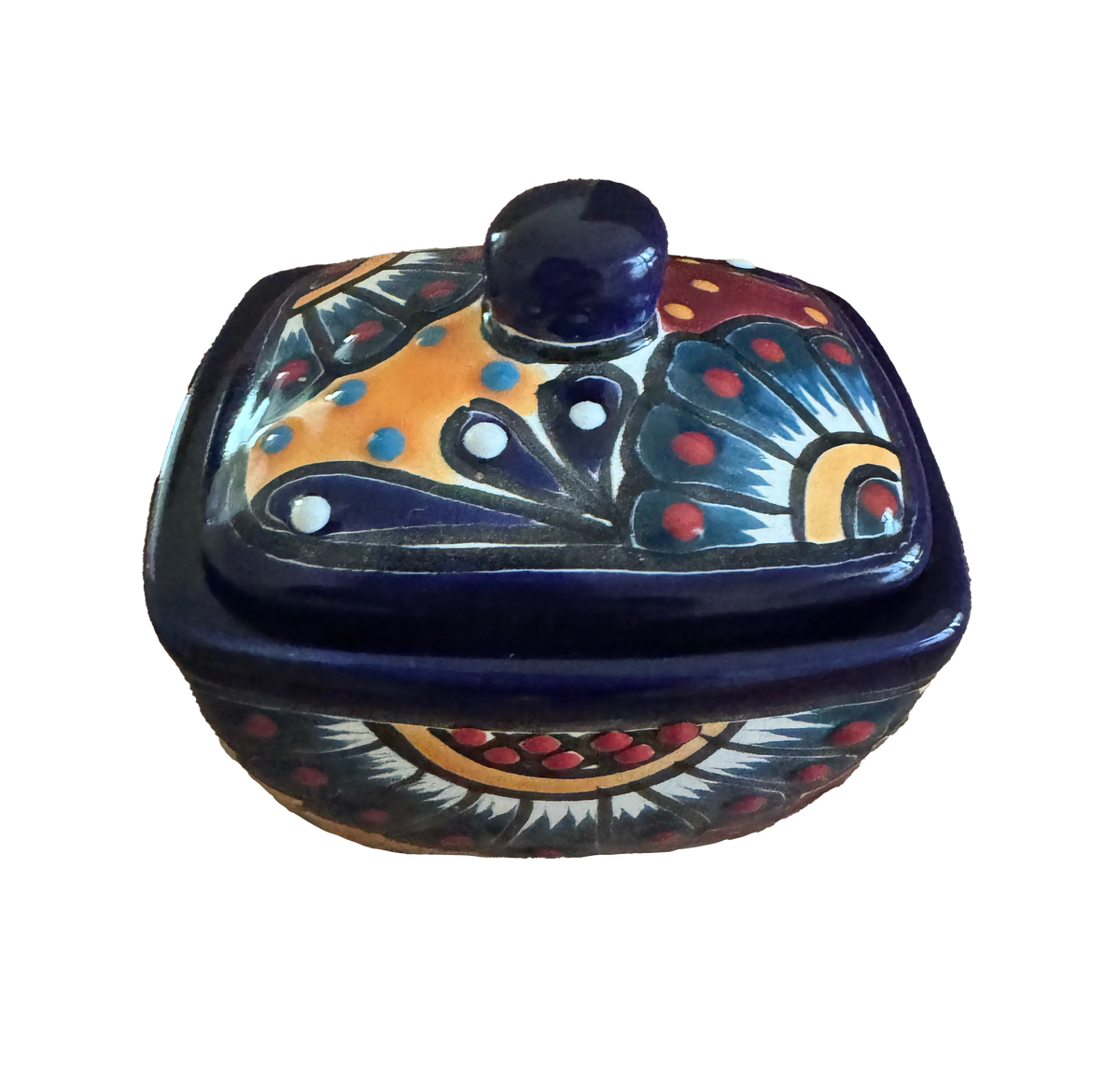 Talavera Rectangle Candle Jar