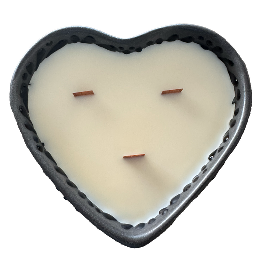 Talavera Heart Bowl Candle
