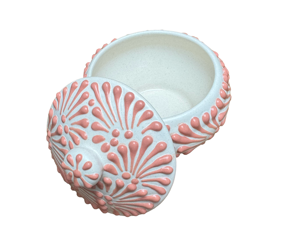 Talavera Round Candle Jar