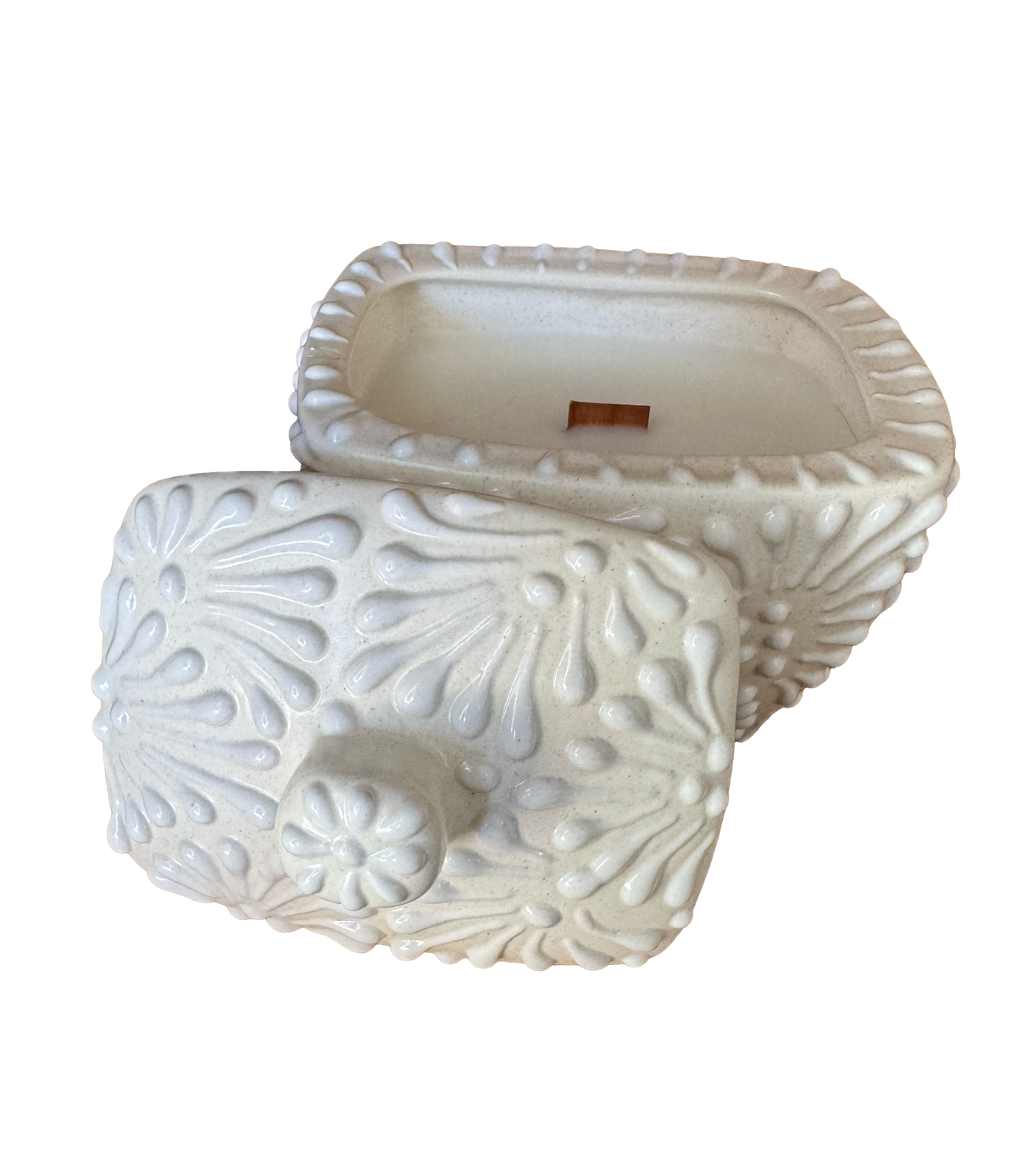 Talavera Rectangle Candle Jar