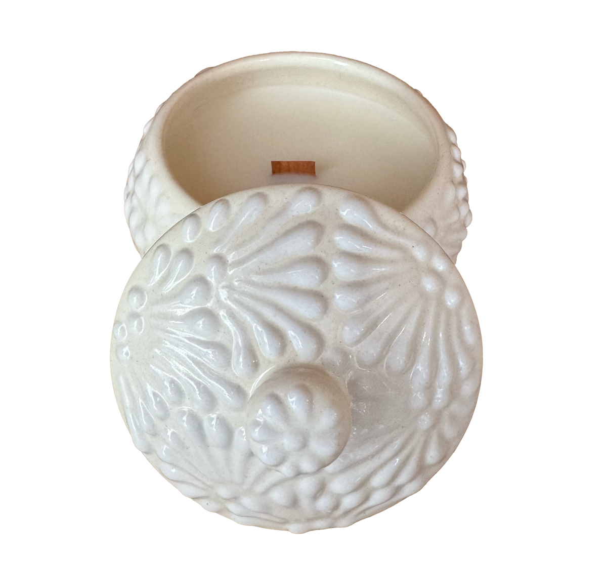 Talavera Round Candle Jar
